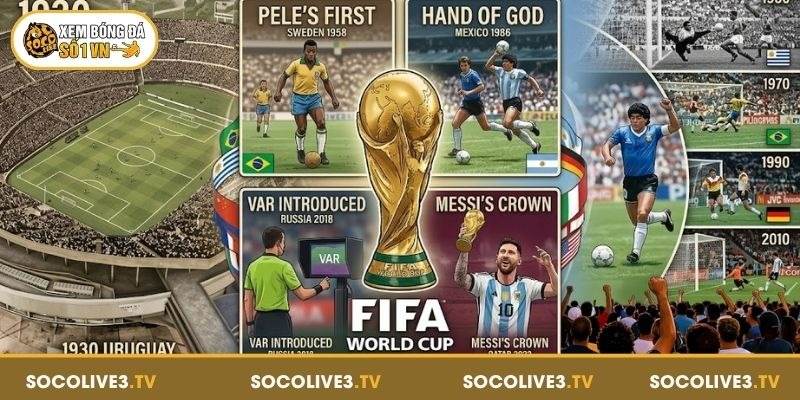 Các dấu mốc quan trọng góp phần tạo nên vị thế của FIFA World Cup